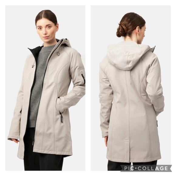 Ilse Jacobsen Jackets & Blazers - Ilse Jacobsen Tan Raincoat Fleece Lined Size 8